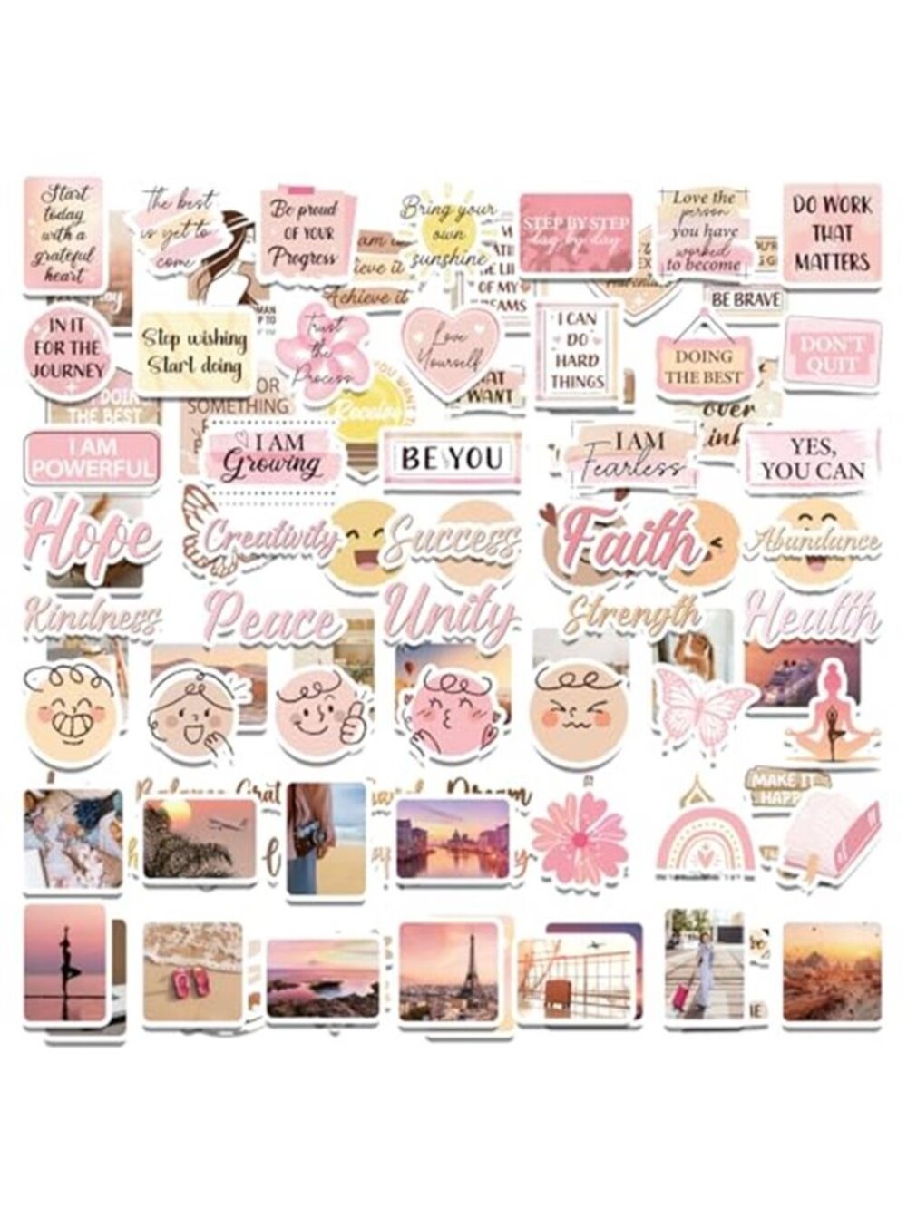 100 Pcs Vision Board Stickers for Women, Positive Affirmation Stickers for
